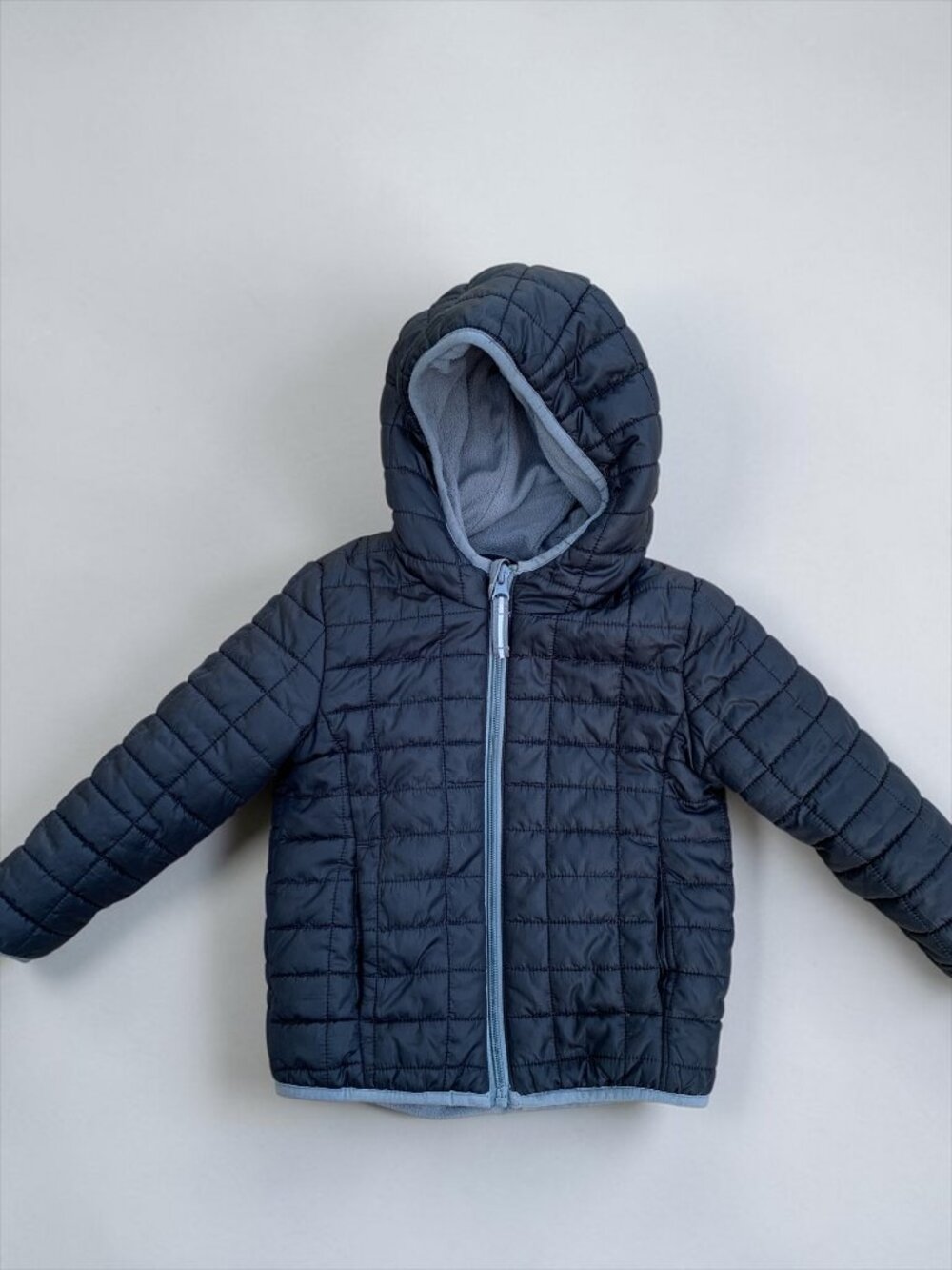 Cat & Jack Toddler 3T Black Quilted Hooded Puffer Jacket Coat